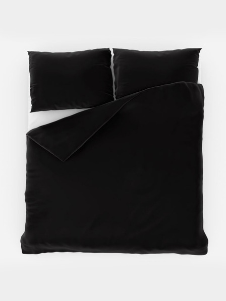 Kvalitex Svileni francoski podaljšani komplet posteljnine LUXURY COLLECTION 1+2, 240x220, 70x90cm črn