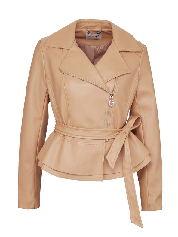 Orsay Svetlo rjava ženska usnjena jakna ORSAY