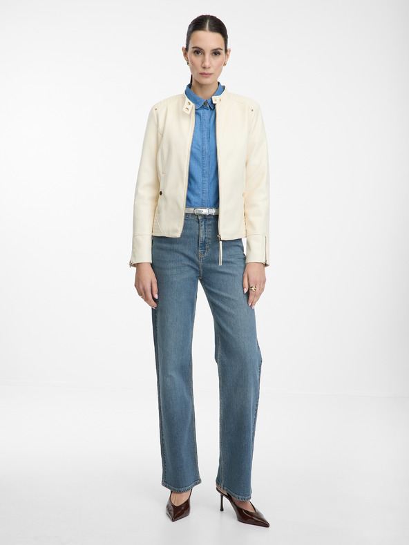 Orsay Kremasta ženska jakna z ovratnikom ORSAY