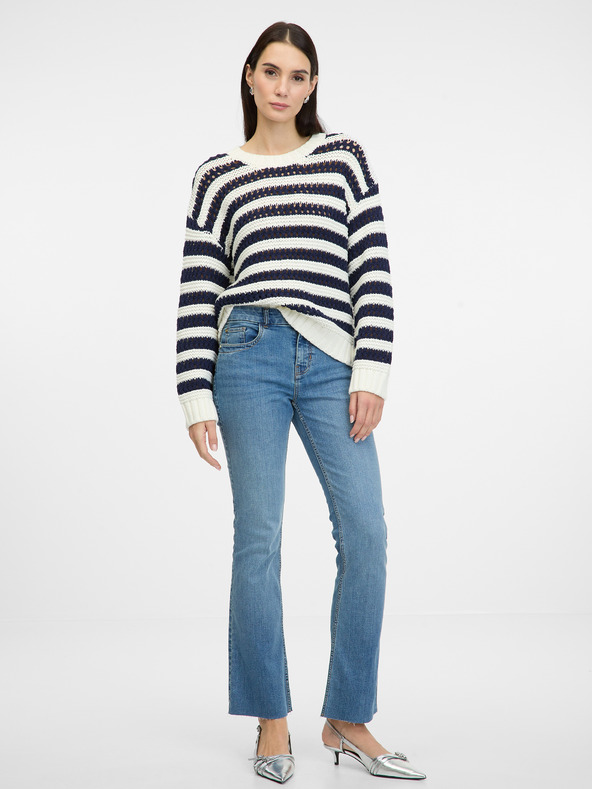 Orsay Temno moder ženski pulover ORSAY