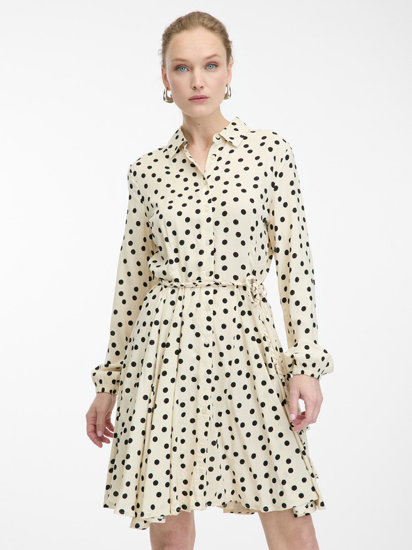 Orsay Kremaste ženske srajčne obleke do kolen ORSAY