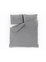 Kvalitex Saténové posteľné obliečky s pruhom 140x200, 70x90cm svetlo sivé Kvalitex