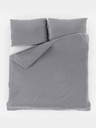 Kvalitex Svilnato podaljšano posteljnino s črtami 140x220, 70x90 cm SVETLO SIVE BARVE