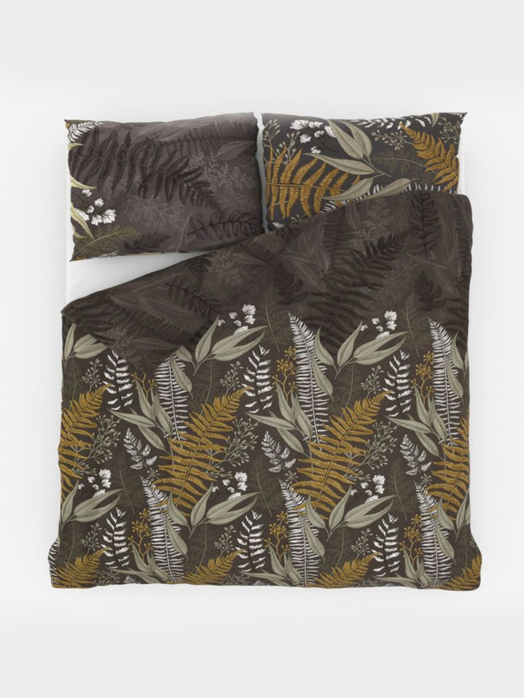 Kvalitex Satenasta francoska podaljšana prevleka LUXURY COLLECTION 1+2, 240x220, 70x90cm PAPRAT