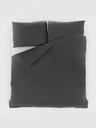 Kvalitex Francoska muslinska posteljnina 220x200, 70x90cm temno siva Kvalitex