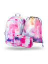 BAAGL  Rožnata šolska oprema - nahrbtnik, peresnica, torba Baagl Core Painting