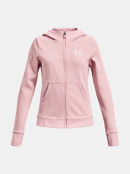 Under Armour Dekliški pulover Under Armour Rival Fleece LU FZ Hoodie-BLK