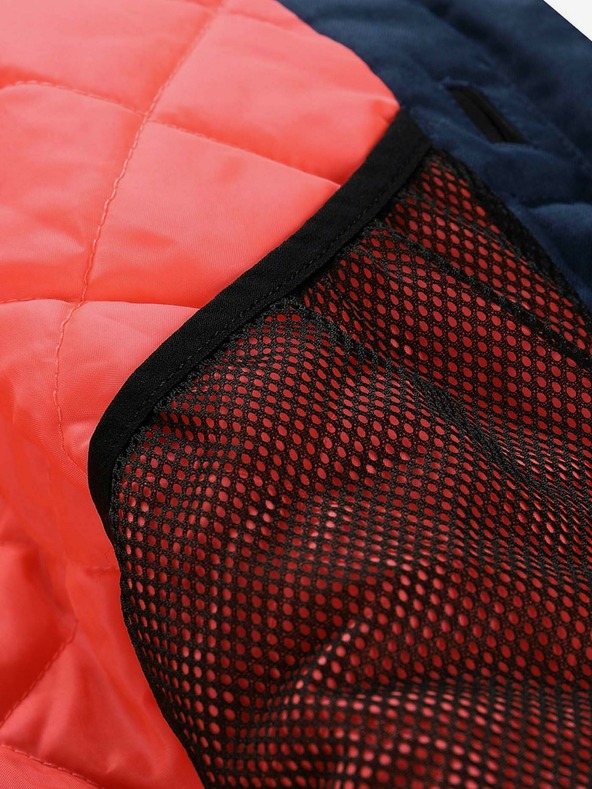 ALPINE PRO Oranžna in modra ženska smučarska jakna Alpine Pro SARDARA 5