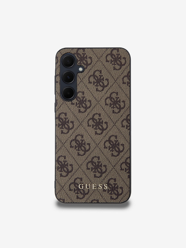 Guess Guess 4G Zadnji pokrov za Samsung Galaxy A35 5G rjava