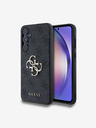 Guess Guess PU 4G Metal Logo Zadnji pokrov za Samsung Galaxy A55 5G siva
