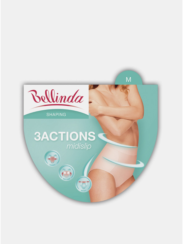 Bellinda Telesne ženske oblikovalne spodnje hlače Bellinda 3ACTIONS MIDISLIP