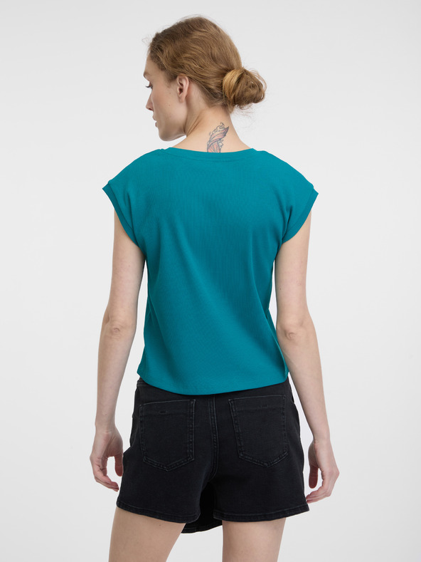 Orsay Turkizna ženska majica s kratkimi rokavi ORSAY