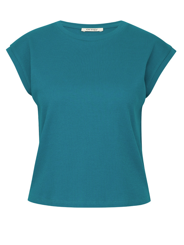 Orsay Turkizna ženska majica s kratkimi rokavi ORSAY
