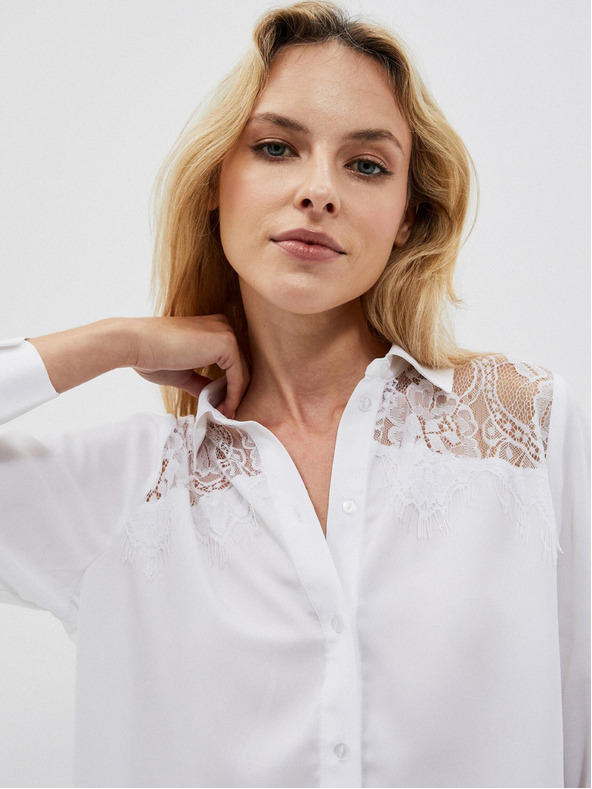 Moodo Bela ženska srajca Moodo