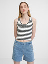 Orsay Belo-črni ženski crop top ORSAY