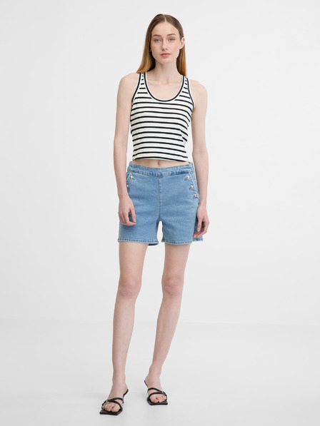 Orsay Belo-črni ženski crop top ORSAY