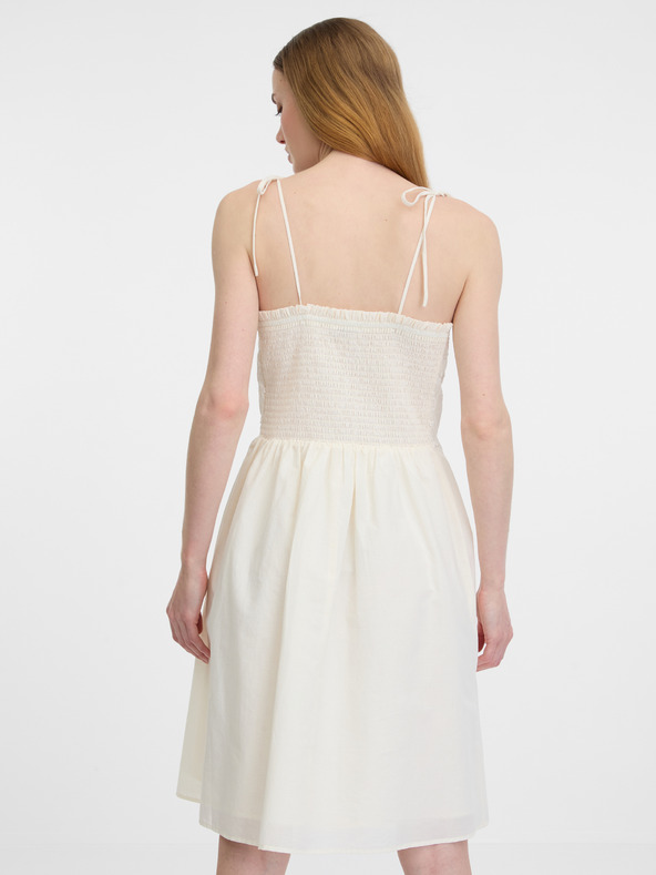 Orsay Krem ženska obleka ORSAY