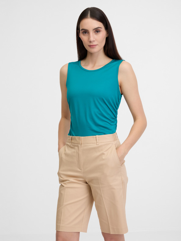 Orsay Modra ženska majica brez rokavov ORSAY