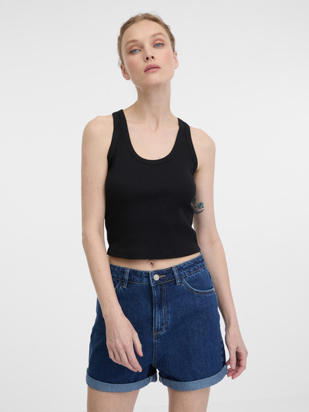 Orsay Črno žensko crop top ORSAY