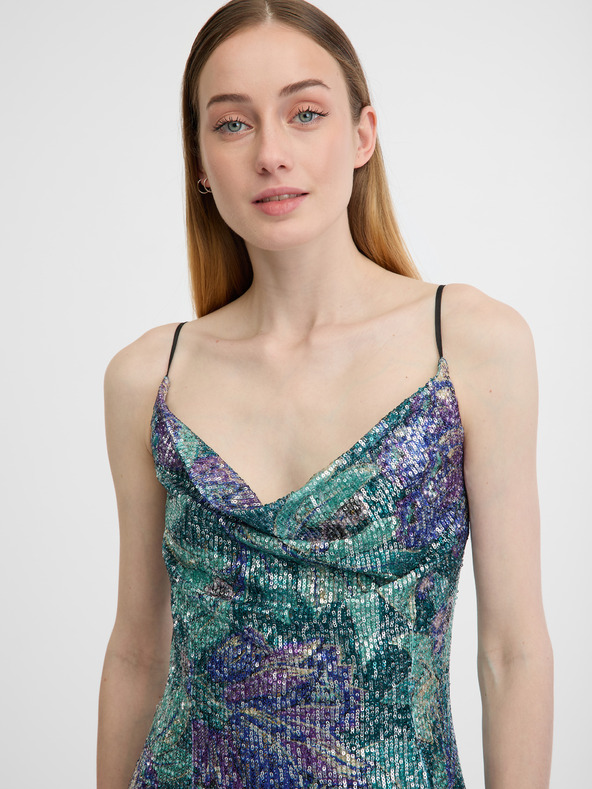 Orsay Modra ženska obleka ORSAY