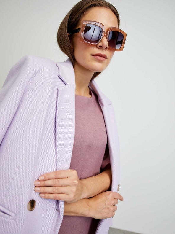 ZOOT.lab Starorožnata osnovna obleka z balonastimi rokavi METROOPOLIS by ZOOT.lab Vasilisa