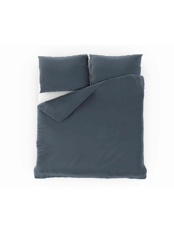Kvalitex Svileni posteljni komplet Luxury Collection 140x200, 70x90cm temno siva Kvalitex