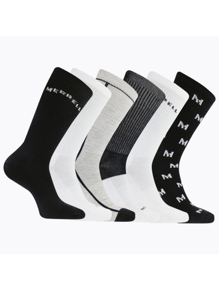 Merrell merrell nogavice MEA33694C6B2 BKAST RECIKLIRANA OBLAZINJENA POSADNA (6 paketov) črna mešana S/M MERRELL NOGAVICE