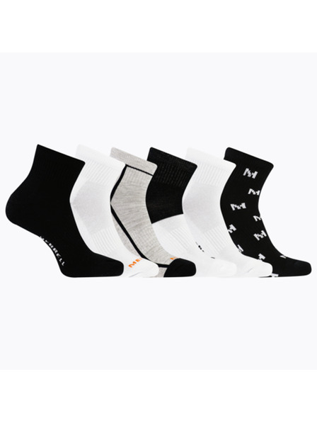 Merrell merrell nogavice MEA33695Q6B2 BKAST RECIKLIRANA OBLAZINJENA ČETRTNA (6 paketov) črna mešana S/M MERRELL NOGAVICE