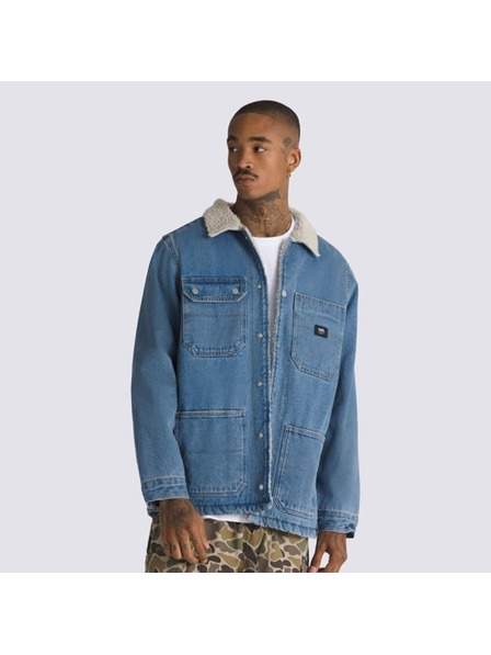 Vans Moška modra jakna Drill Chore Denim Sherpa Coat Vans