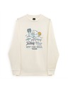 Vans Moška kremasto bela jopa Vans Resort Crew Sweatshirt Antique White