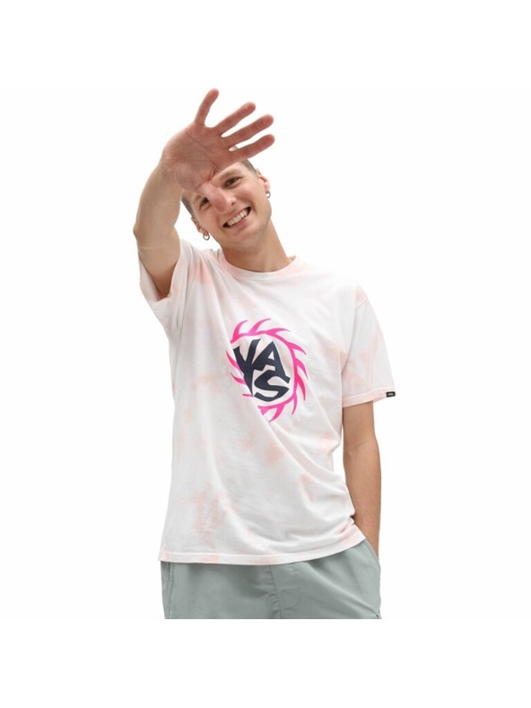 Vans Moška roza majica VANS Summer camp tie Mellow ros