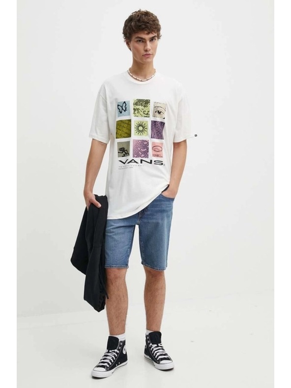 Vans Moška bela majica Cluster 66 marshmallow Vans