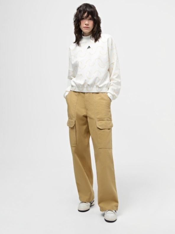 Vans Ženske rjave jeans hlače Vans Arroyo Wide Leg Cargo P Antelope