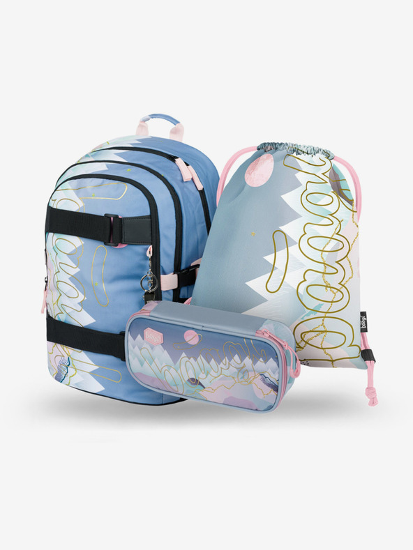 BAAGL  BAAGL 3 SET Skate Moon: nahrbtnik, svinčnik, torba BAAGL