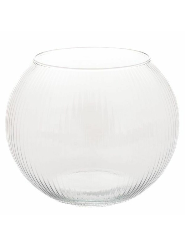 Casa de Engel Stekleni kontejner z režami - krogla 19cm, 6/204