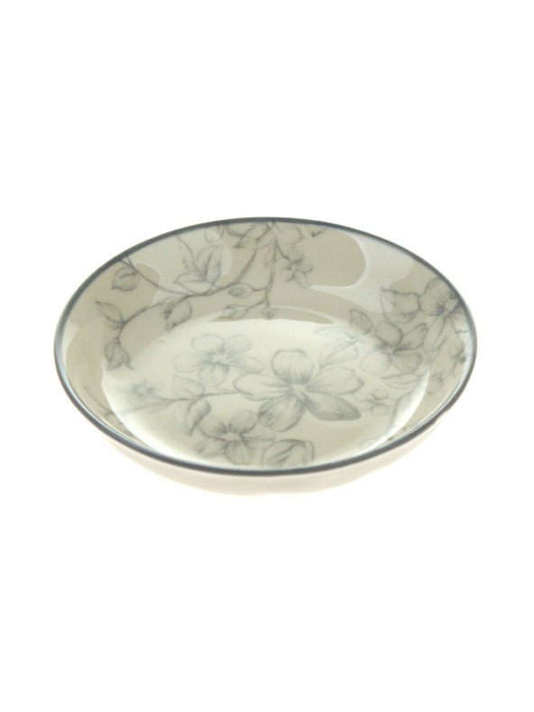 Casa de Engel Keramični desert krožnik Ø 10cm - sive rože, 12/96