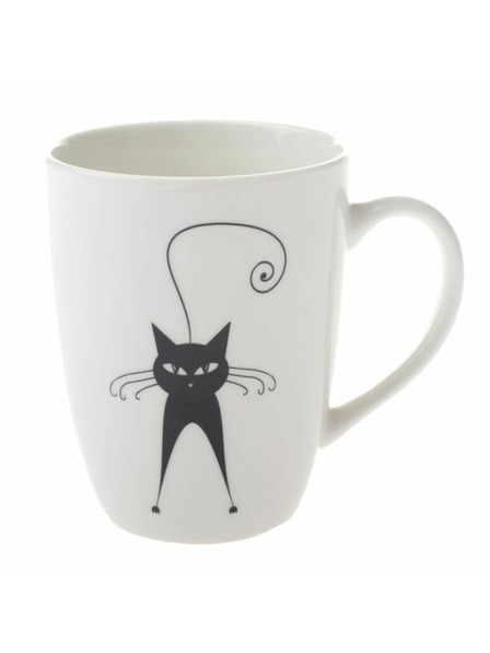 Casa de Engel Porcelanasta skodelica z motivom mačke - 370ml, 12/36