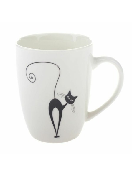Casa de Engel Porcelanasta skodelica z motivom mačke - 370ml, 12/36