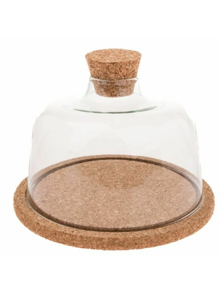 Casa de Engel Stekleni pokrov s plutovinastim podstavkom v 11 cm, 18/180