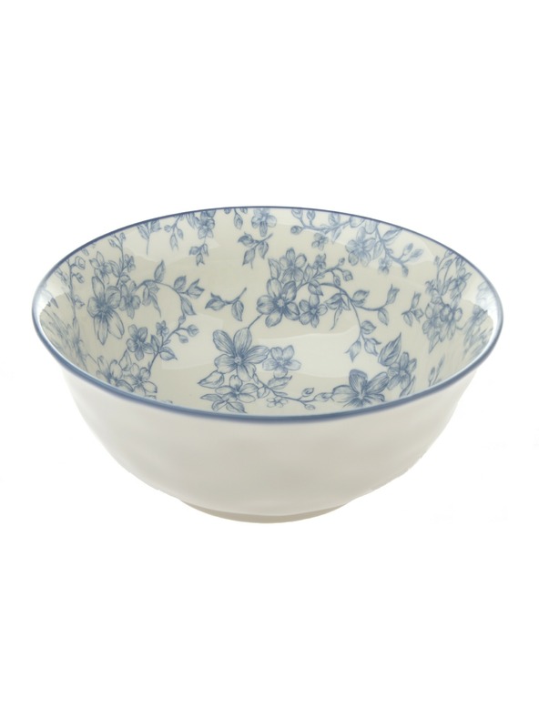 Casa de Engel Keramična posoda Ø 20 cm - modre rože, 4/8