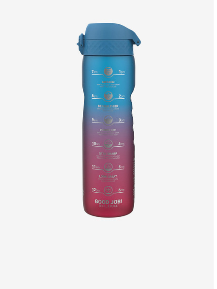 ION8 Modro-rožnata steklenica Ion8 Leak Proof Motivator (1000 ml)