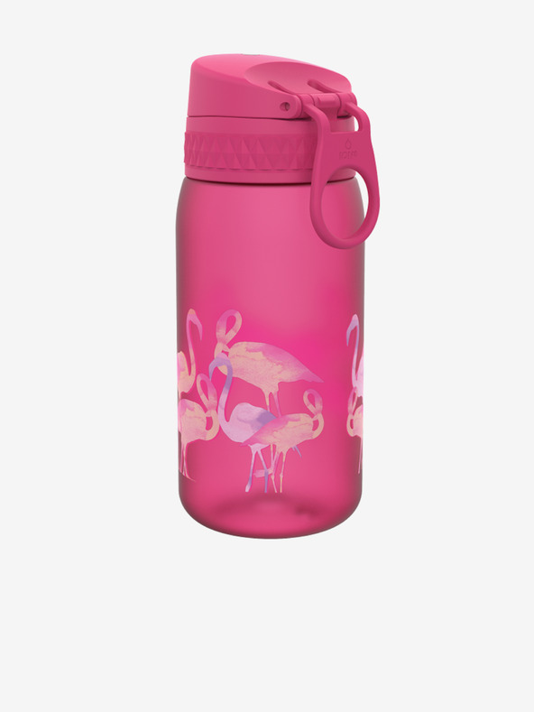 ION8 Temno rožnata vzorčasta steklenica brez BPA Ion8 Leak Proof Flamingosi (350 ml)
