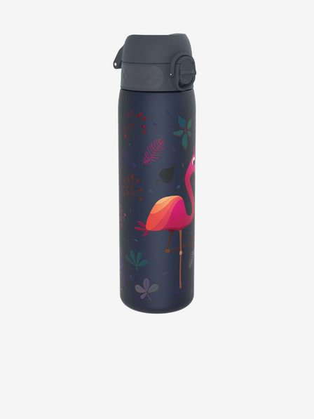 ION8 Temno modra vzorčasta steklenica Ion8 Leak Proof Flamingo (500 ml)