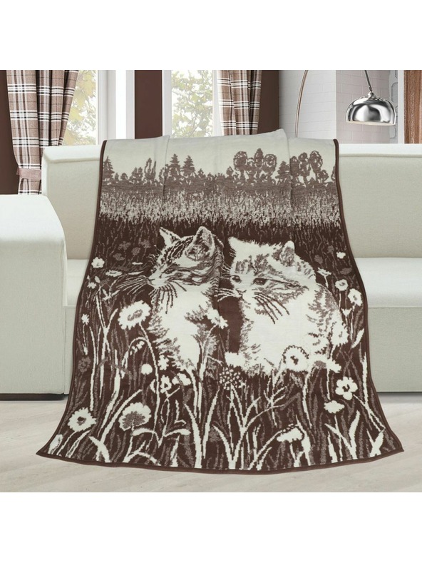 Bellatex Odeja z vzorcem 150x200cm Mačke