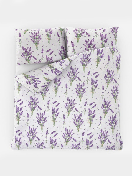 Kvalitex Bombažna posteljnina PROVENCE COLLECTION 140x200, 70x90cm LEVANDULE vijolična Kvalitex