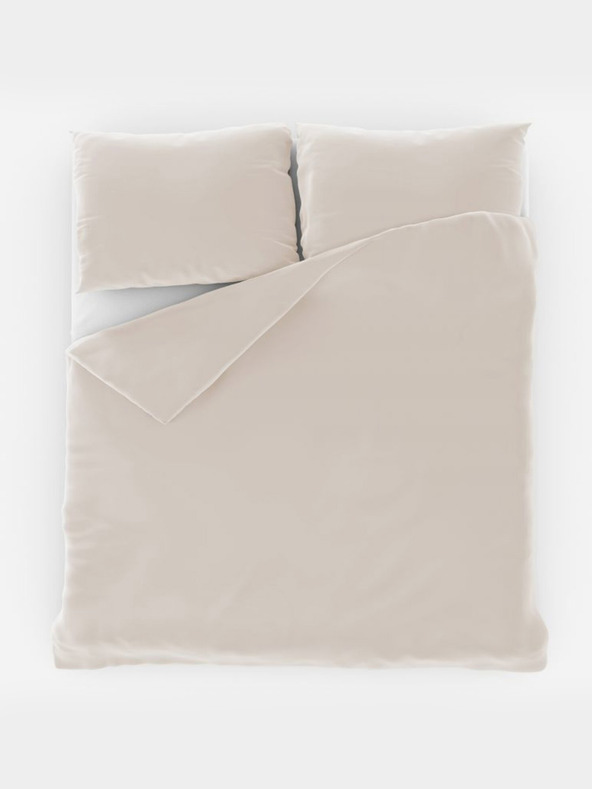 Kvalitex Francoska enobojna bombažna posteljnina 220x200, 70x90cm bela