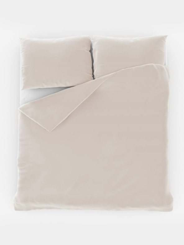 Kvalitex Francosko enobarvno bombažno posteljno perilo 200x200, 70x90cm belo