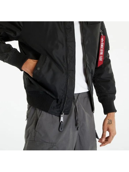 Alpha Industries Moška črna bomber jakna Alpha Industries MA-1 TT Hood