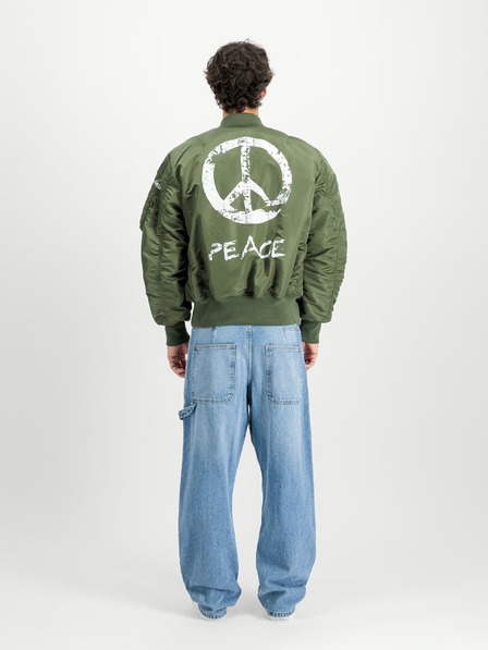 Alpha Industries Moška zelena bomber jakna Alpha Industries MA-1 Peace