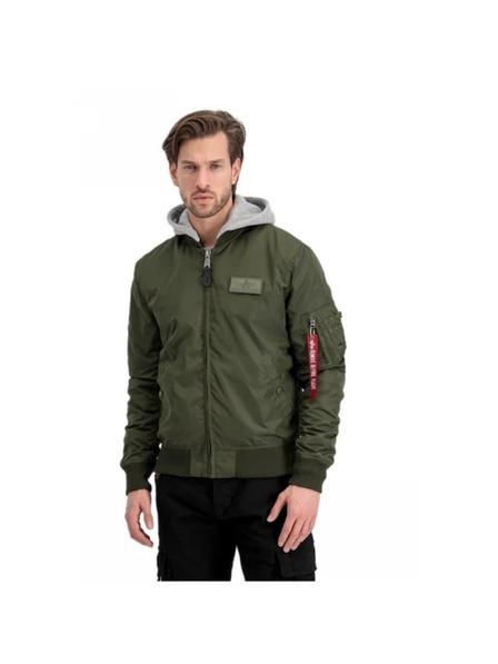 Alpha Industries Moška zelena bomber jakna Alpha Industries MA-1 TT Hood